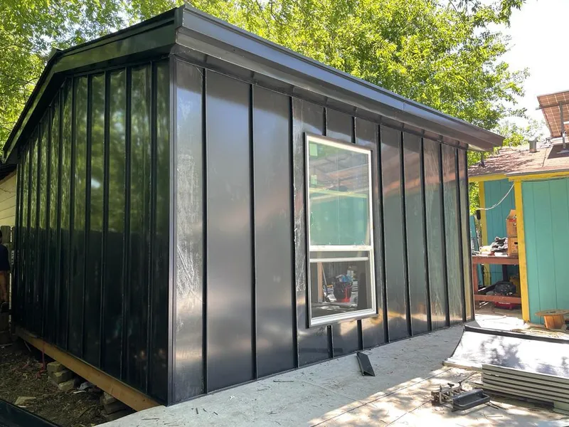 Black standing seam metal wall panels for Metal Roof Installation in Key West